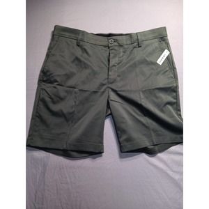 Amazon Essentials Shorts Men's 38 Dark Green Zipper Fly Pockets Casual Summer